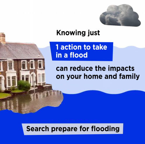 Knowing just one action to take during a flood can reduce the impacts on your home and family