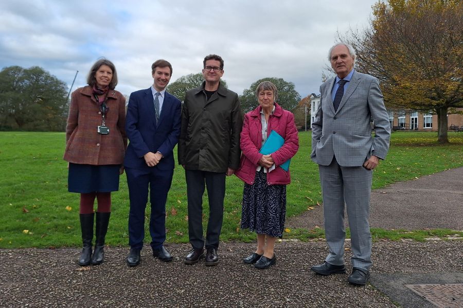 Photo from left: Ali Eastland, Councillor Andrew Saywell, Michael Gidney, Sue Errington and Councillor John Hart