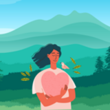 Wellness and wellbeing graphic