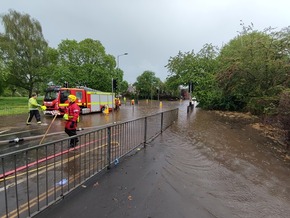 John Galt Photo of fire engine in flooded road