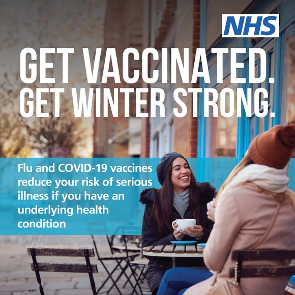 Get your covid and flu vaccine before 15 December