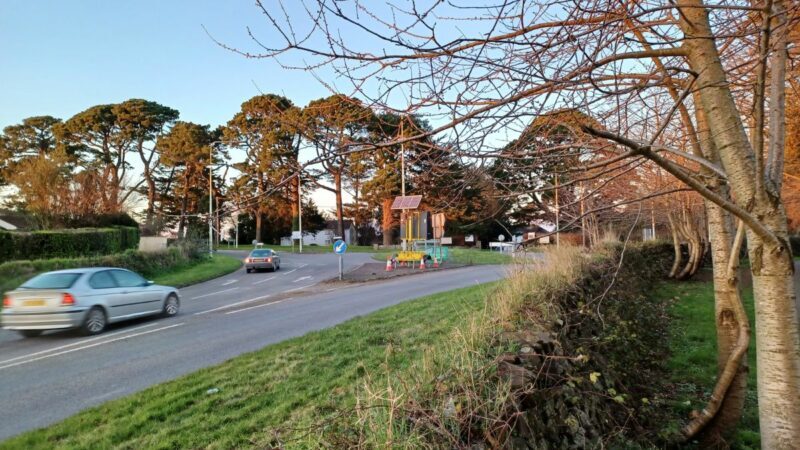 The Cedars roundabout in Bickington