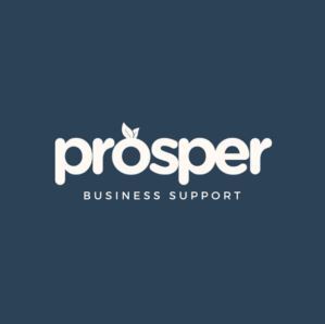 Prosper logo a navy square with the word prosper