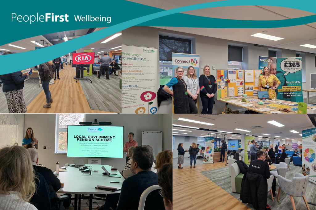 Staff Wellbeing and Benefits event collage 