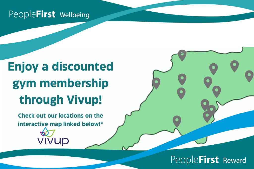Map of Devon showing Vivup gym memberships