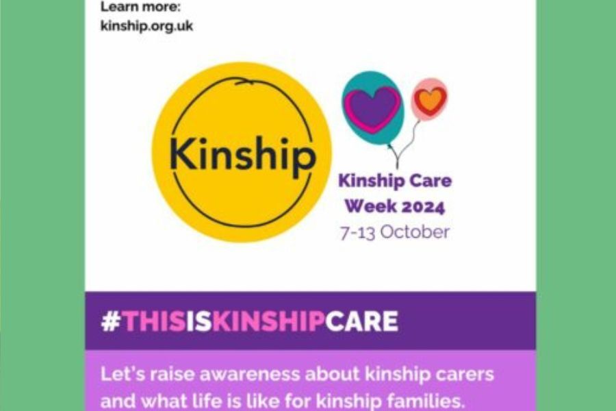 A graphic for Kinship Care Week 2024, 7th to 13th October