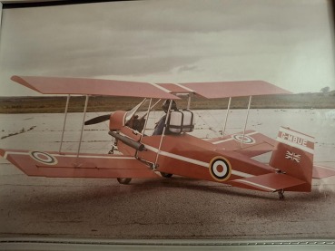 alan flying an old plane