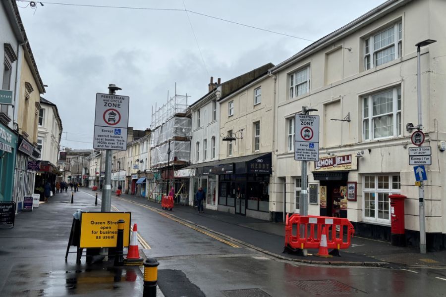 Queen Street in Newton Abbot