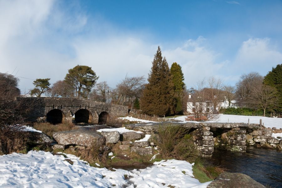 Dartmoor with snow