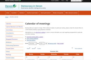 meetings calendar