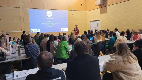 School staff attending anti-racism workshop