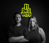 A man and a woman with the words 'It does matter'
