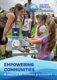 Front cover of a document called Empowering Communities, a guide for resilience practitioners