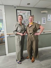 Women in army clothes