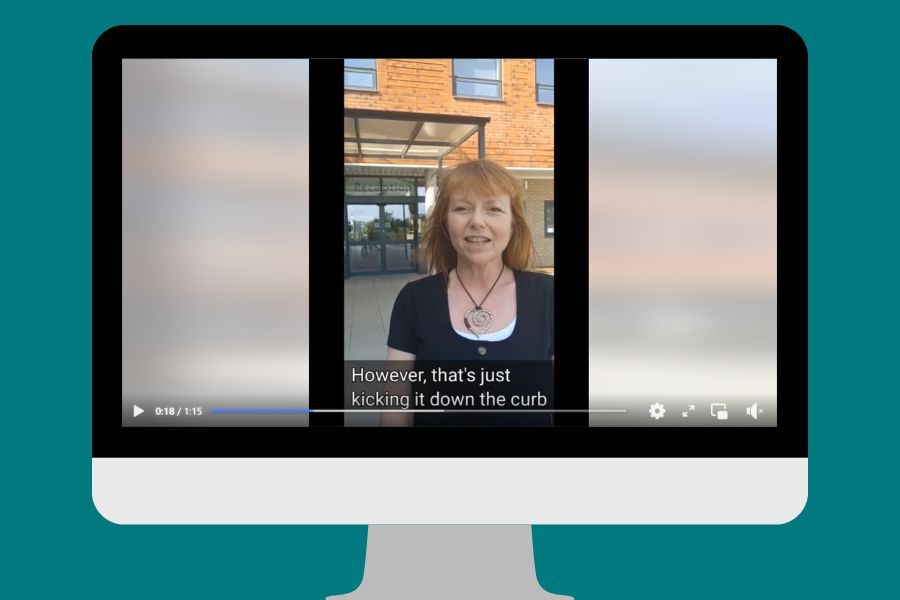 Councillor Denise Bickley giving her reaction to the government's spending review