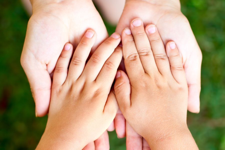 child's hands