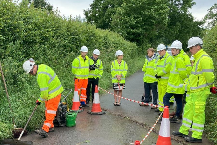 Minister visiting Devon's roads
