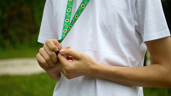 Sunflower lanyard
