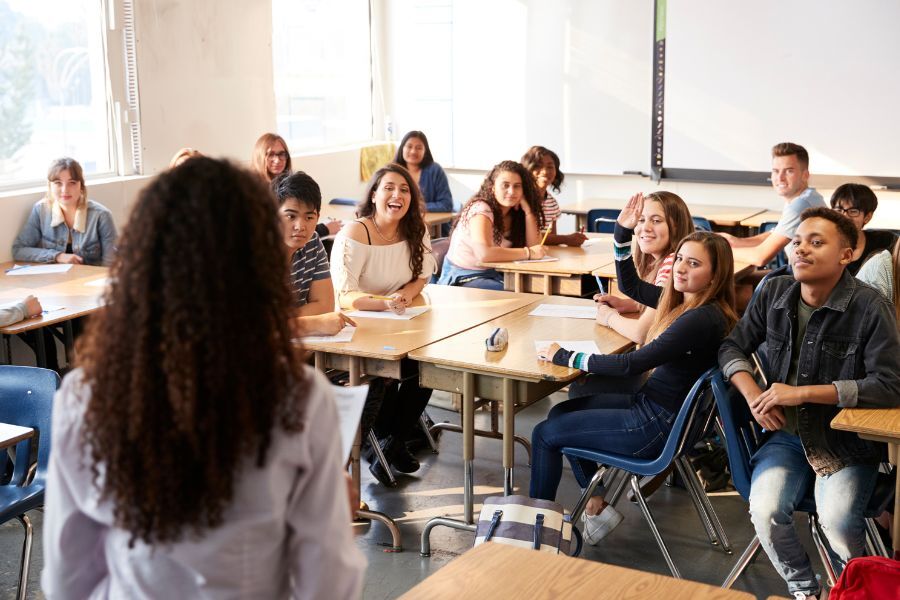 Teenagers in a classroom