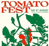 poster for Trill Farm Tomato Fest event 