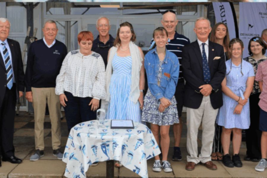 Guests gathered to celebrate the Kings Award for the Sailability project in Exmouth.
