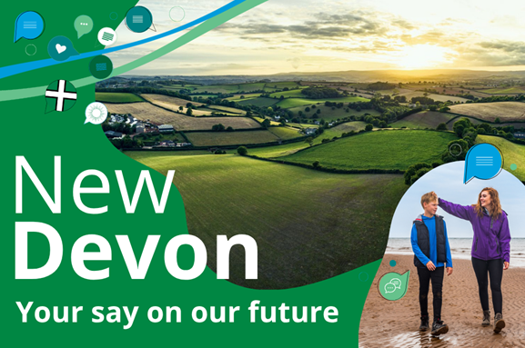 Image advertising new council structures for Devon