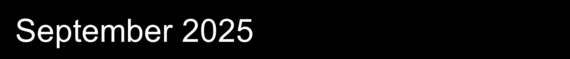 September 2025 heading