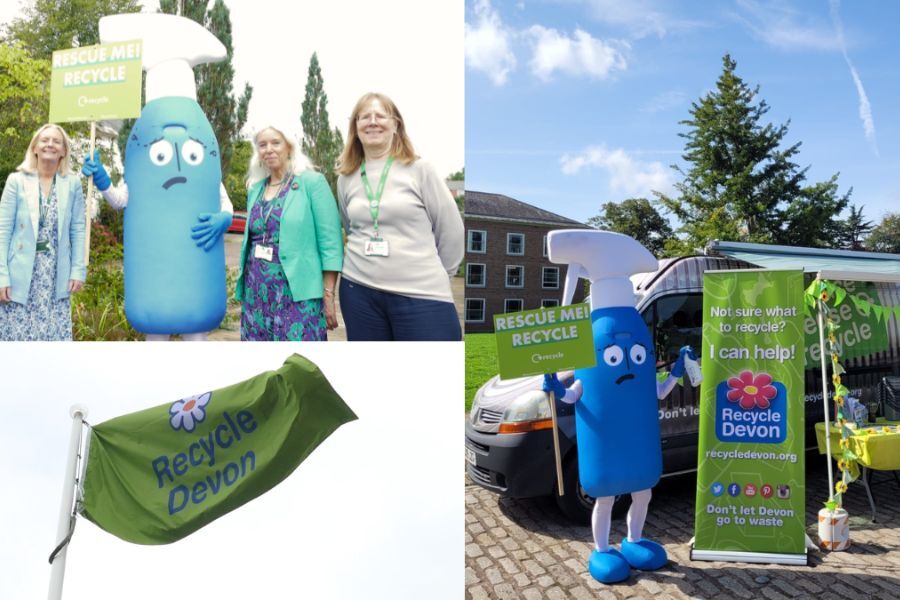 Recycle Devon flag and event