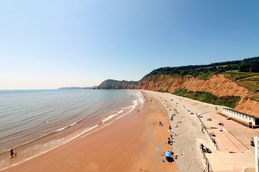 Sidmouth beach, Jacob's Ladder beach