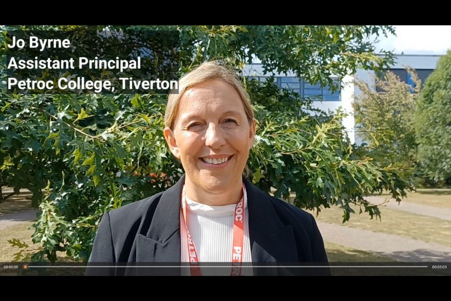 Jo Byrne, Assistant Principle at Petroc College, Tiverton