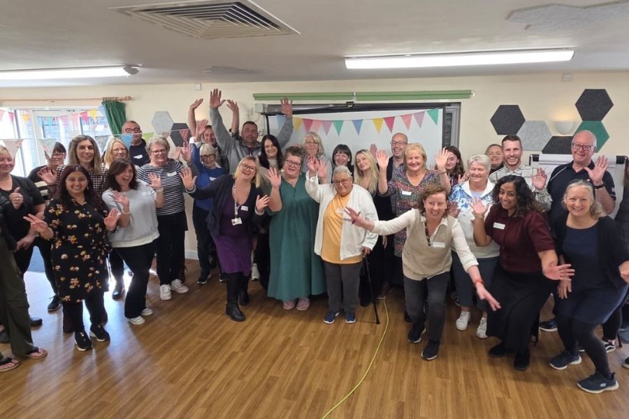 A large group of kinship carers at the recent celebratory event