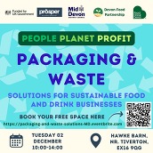 digital flyer for Packaging and Waste for food businesses 
