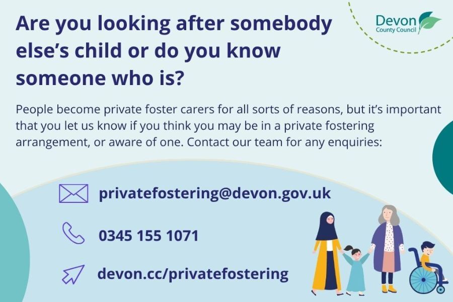 An advert about Private Fostering asking people to let us know if they are in that circumstance
