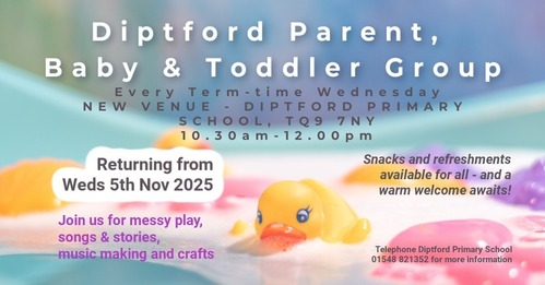 Toddler group poster with dates 