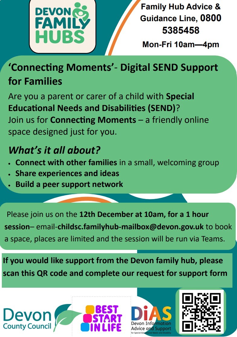 Connecting moments, SEND session poster 