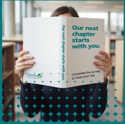 Woman holding a book