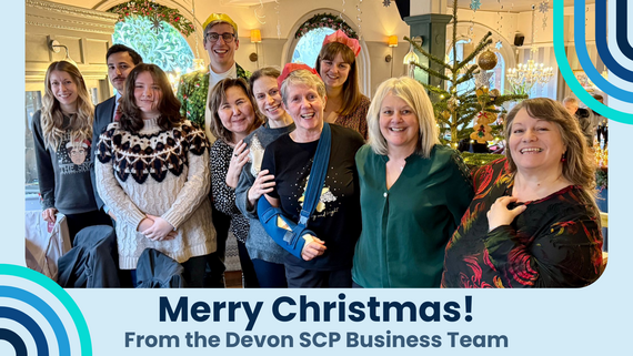 The Devon SCP business team in Christmas attire