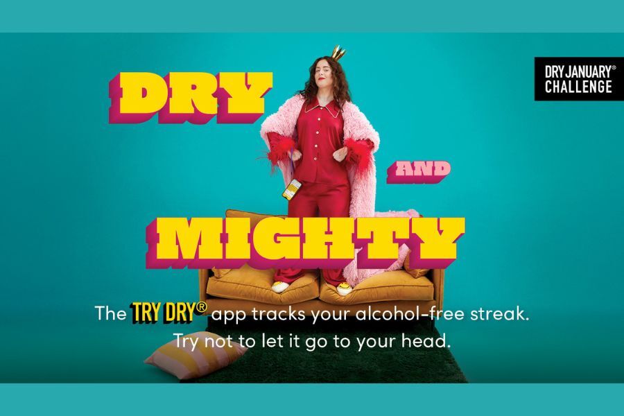 Dry and Mighty advert to encourage people to have a 'dry January'