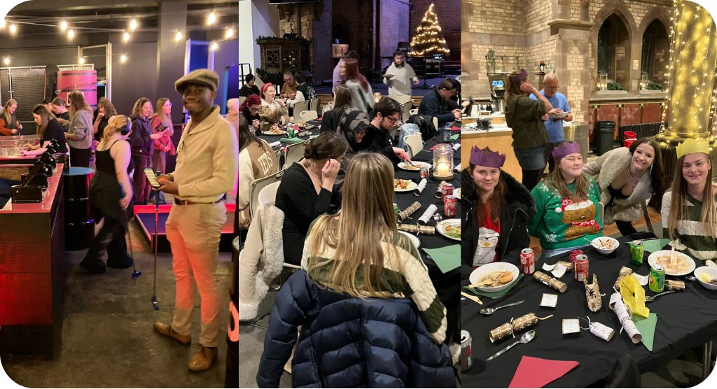 The Devon Youth Council and Stand Up Speak Up celebrating christmas and news years