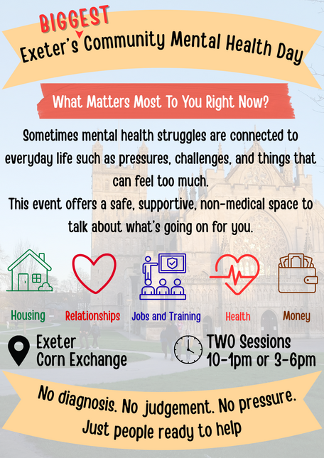 Community mental health day poster