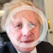 Prime Minister Boris Johnson play button