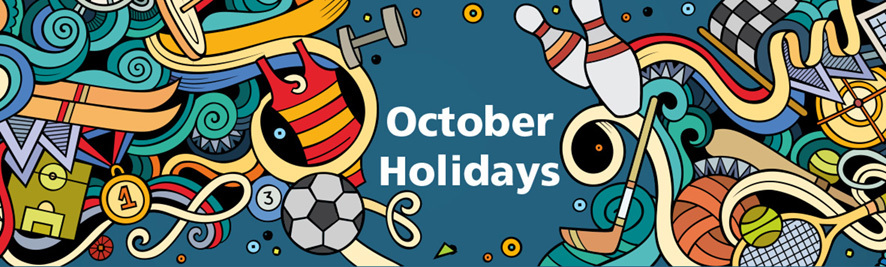 October holiday information button.