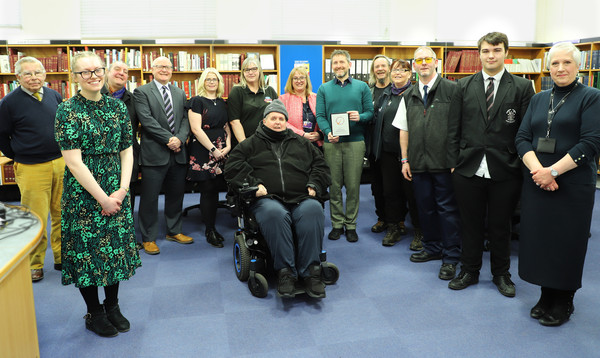 Volunteers and officers receiving award