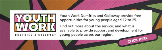 Youth Work advert with link to web site