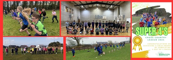 Multiple images of children taking part in sport