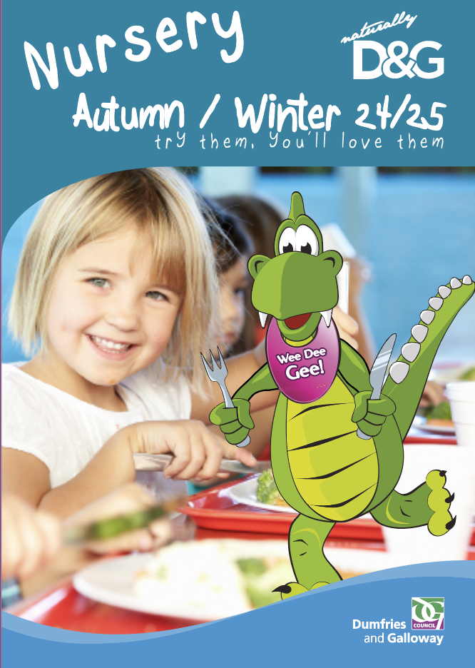 Nursery school meal leaflet cover
