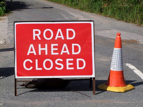 Road closed