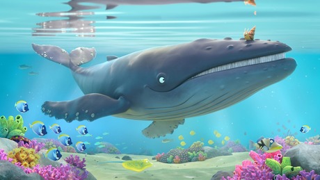 The whale from Julia Donaldson's The Snail and the Whale