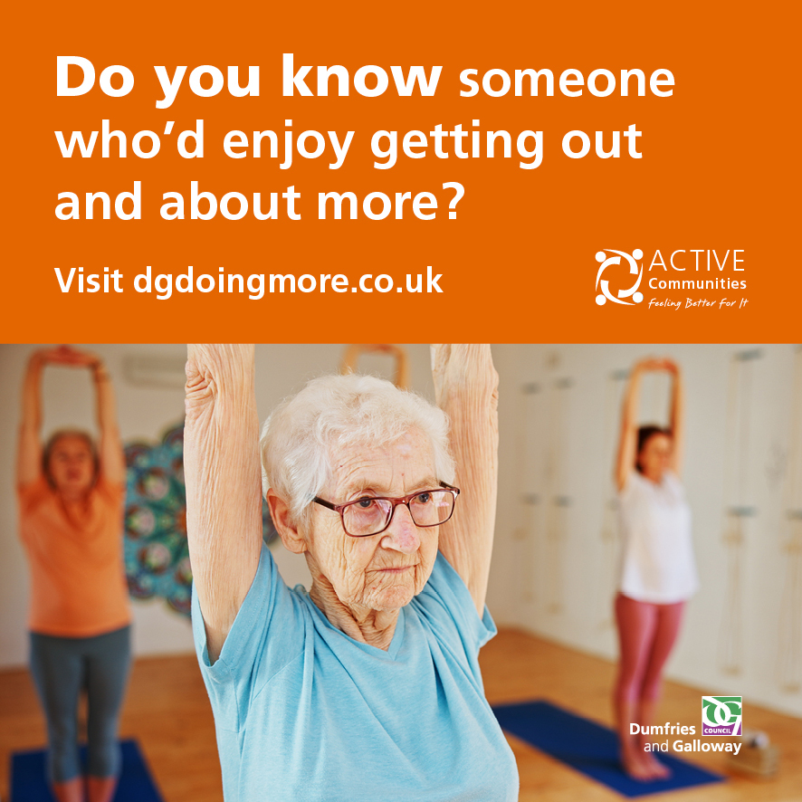 Do you know someone? social tile showing active seniors
