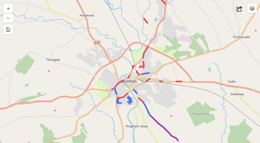 Dumfries Roadworks